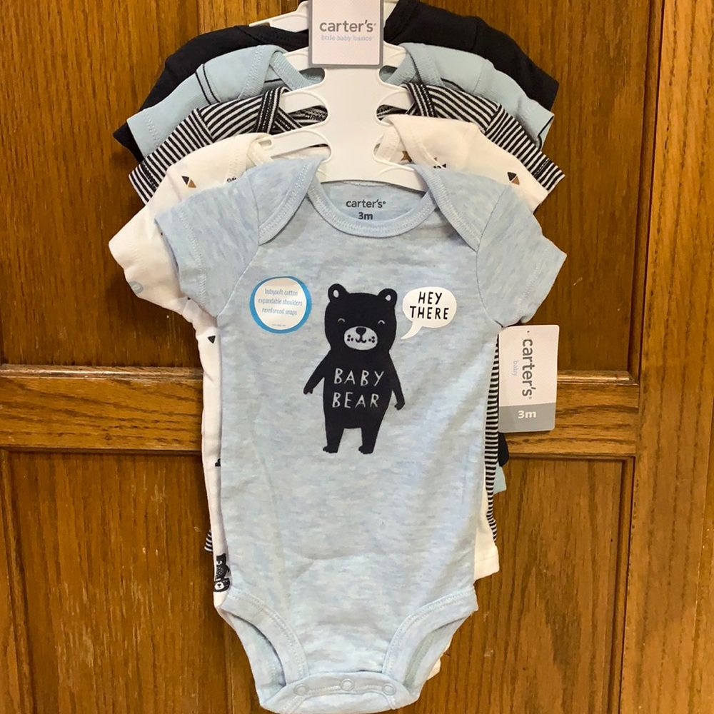 5 NWT Baby boy onesies!